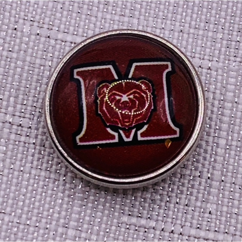 Missouri State University Bears - Springfield Missouri - Snap Button Charm